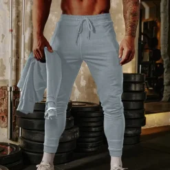 Men's Joggers Sweatpants Athletic Pants GYM Pants Pocket Drawstring Elastic Waistband Pants / Trousers Outdoor Sports & Outdoor Athletic Fall Breathable Soft Marathon Running Workout Tailored Fit