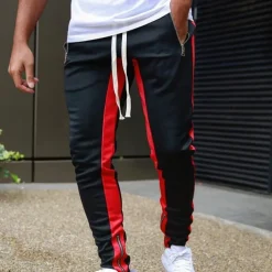 Men's Joggers Sweatpants Running Pants Athletic Pants GYM Pants Drawstring Zipper Pocket Pants / Trousers Outdoor Sports & Outdoor Athletic Quick Dry Lightweight Soft Marathon Workout Walking