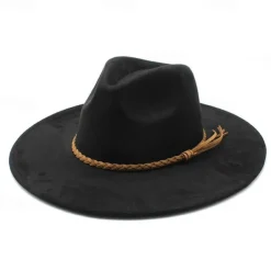 Men's Kentucky Derby Hat Sun Hat Cowboy Hat Fedora Trilby Hat Black Camel Woolen Vintage Style Fashion 18th Century State of Texas Daily Theme Party Solid / Plain Color Sunscreen Cosplay