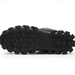 Men's Khaki Winter Hiking Boots – Fur-Lined Warm Outdoor Boots with Durable Non-Slip Sole for Cold Weather