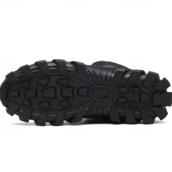 Men's Khaki Winter Hiking Boots – Fur-Lined Warm Outdoor Boots with Durable Non-Slip Sole for Cold Weather