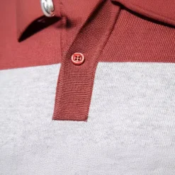 Men's Knit Color Block Half Zip Knitwear Elegant Christmas Gifts Home Clothing Apparel Fall Winter Navy Blue Orange S M L