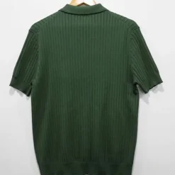 Men's Knit Polo Sweater Polo Business Daily Lapel Short Sleeves Stylish Classic Plain Knitted Summer Spring Black Green Coffee Knit Polo Sweater