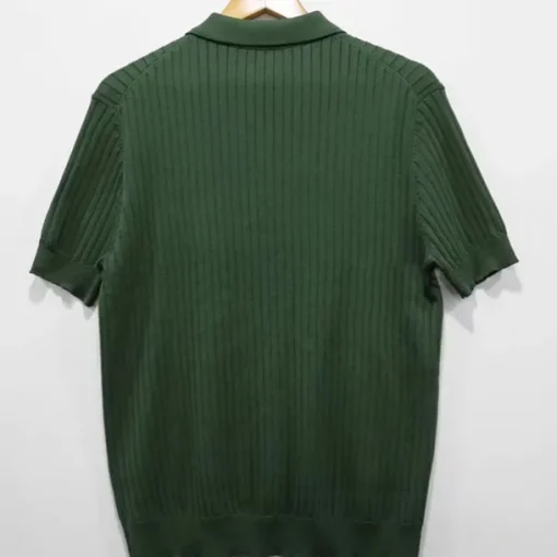 Men's Knit Polo Sweater Polo Business Daily Lapel Short Sleeves Stylish Classic Plain Knitted Summer Spring Black Green Coffee Knit Polo Sweater