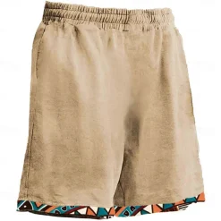 Men's Kokopelli Board Shorts Swim Shorts Swim Trunks Mid Waist Hawaiian Ethnic Casual Holiday Beach Drawstring with Mesh lining Elastic Waist Designer Clothing Apparel