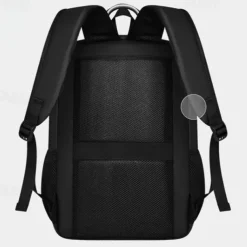 Men's Laptop Backpack for School and Work – Slim Waterproof College Bookbag with USB Charging Port, Lightweight Business Travel Daypack