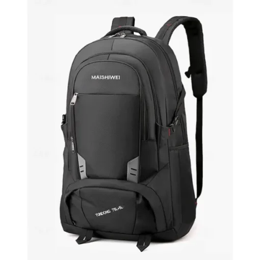 Men's Large Capacity School and Travel Backpack – 55L Water-Resistant Multi-Compartment Bag for High School, College, Hiking, or Commuting