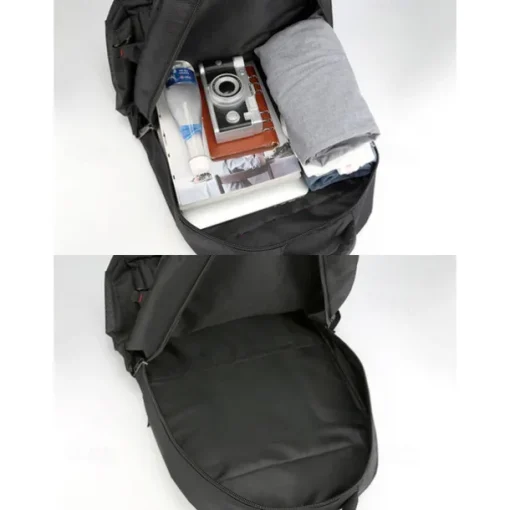 Men's Large Capacity School and Travel Backpack – 55L Water-Resistant Multi-Compartment Bag for High School, College, Hiking, or Commuting