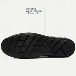 Men's Leather Crocodile Pattern Loafers – Fashion Slip-On Dress Shoes with Buckle Detail for Formal and Casual Occasions