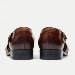 Men's Leather Fisherman Sandals - Breathable Summer Closed-Toe Sandals for Casual & Outdoor Wear