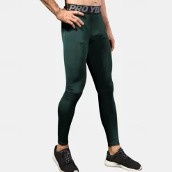 Men's Leggings Running Pants Compression Tights Leggings Track Pants Pocket Elastic Waistband High Waist Tights Outdoor Sports & Outdoor Athletic Fall Quick Dry Lightweight Soft Marathon Running
