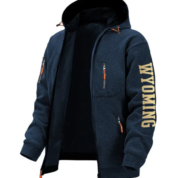 Men's Letter Graphic Prints Hoodies Long Sleeve Sweatshirts Hooded Fashion Daily Vacation Going out Spring & Fall Dark Blue Dark Gray Gray Clothing Apparel Designer S M L XL 2XL 3XL