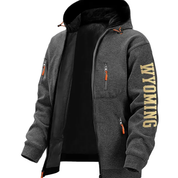 Men's Letter Graphic Prints Hoodies Long Sleeve Sweatshirts Hooded Fashion Daily Vacation Going out Spring & Fall Dark Blue Dark Gray Gray Clothing Apparel Designer S M L XL 2XL 3XL
