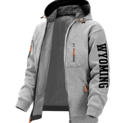 Men's Letter Graphic Prints Hoodies Long Sleeve Sweatshirts Hooded Fashion Daily Vacation Going out Spring & Fall Dark Blue Dark Gray Gray Clothing Apparel Designer S M L XL 2XL 3XL