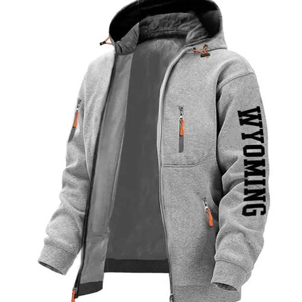 Men's Letter Graphic Prints Hoodies Long Sleeve Sweatshirts Hooded Fashion Daily Vacation Going out Spring & Fall Dark Blue Dark Gray Gray Clothing Apparel Designer S M L XL 2XL 3XL
