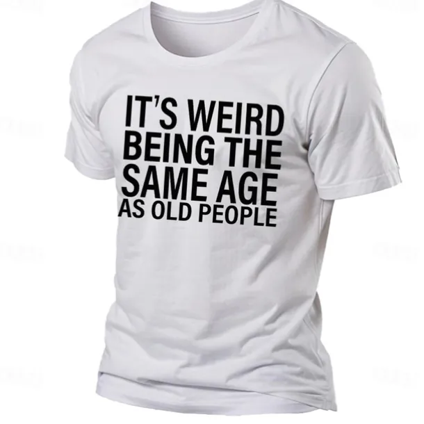 Men's Letter Graphic Prints T Shirt Graphic Tee Cotton Short Sleeve Graphic Shirt Black White Pink Comfortable Tee Outdoor Street Fashion Designer Clothing