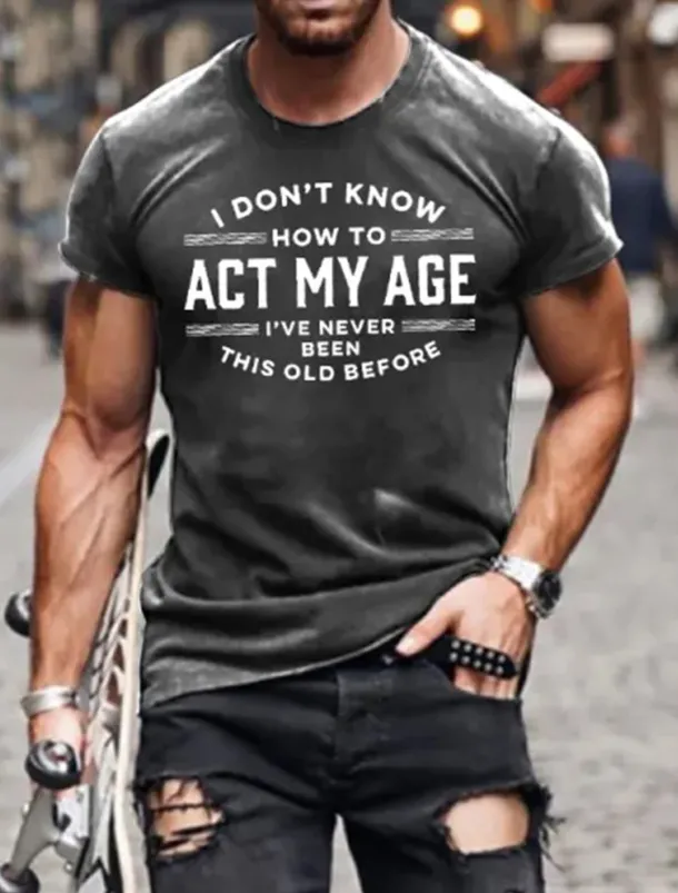 Men's Letter Graphic Prints T Shirt Graphic Tee Cotton Short Sleeves Graphic Shirt Black Navy Blue Green Comfortable Tee Vacation Street Fashion Designer Clothing