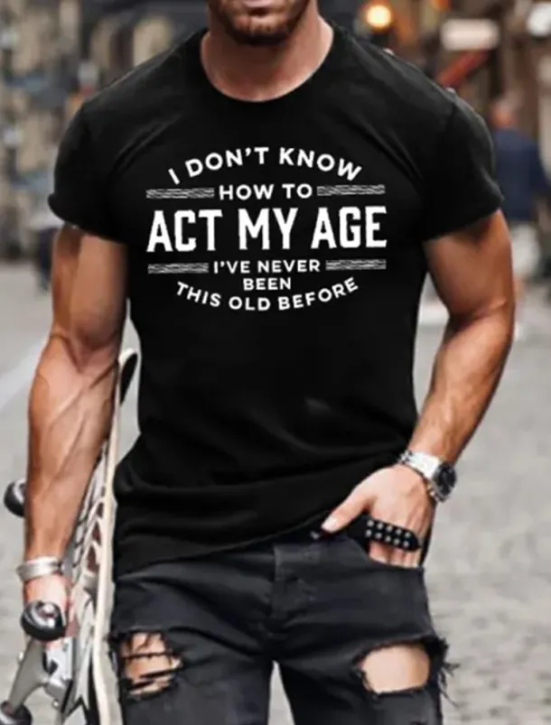 Men's Letter Graphic Prints T Shirt Graphic Tee Cotton Short Sleeves Graphic Shirt Black Navy Blue Green Comfortable Tee Vacation Street Fashion Designer Clothing