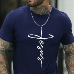 Men's Letter Letter Print T Shirt Casual Style Cotton Short Sleeve Graphic Shirt Wine Black White Comfortable Tee Vacation Casual Fashion Designer Clothing