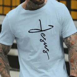 Men's Letter Letter Print T Shirt Casual Style Cotton Short Sleeve Graphic Shirt Wine Black White Comfortable Tee Vacation Casual Fashion Designer Clothing