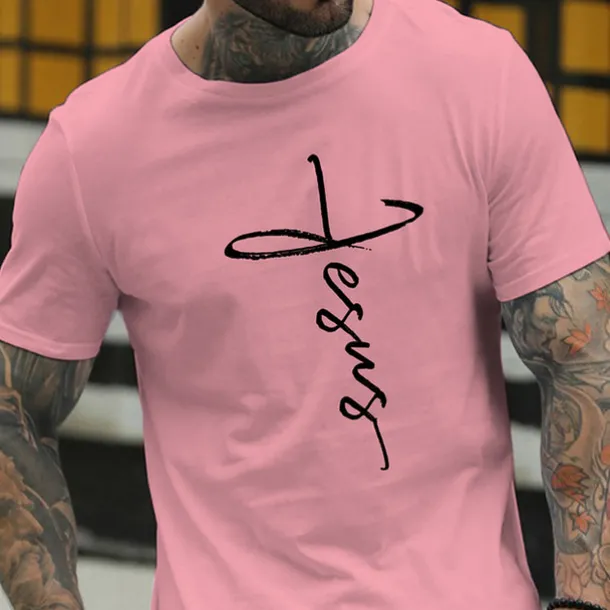 Men's Letter Letter Print T Shirt Casual Style Cotton Short Sleeve Graphic Shirt Wine Black White Comfortable Tee Vacation Casual Fashion Designer Clothing