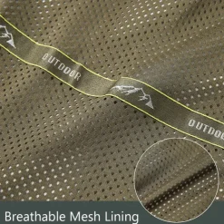 Men's Letter Printed Outdoor Jacket Coat Tactical Practical Casual Sports Outdoor Daily Wear Side Pockets Zip Front Adjustable Drawstring Hood Fall Winter Standing Collar Long Sleeve khaki Army Green