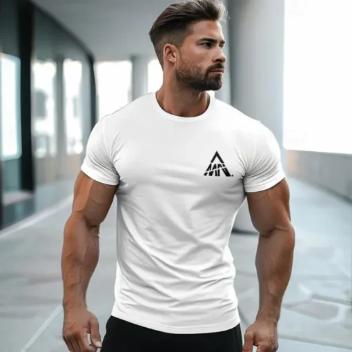 Men's Letter T Shirt Short Sleeve Shirt 100% Cotton Short Sleeve Graphic Shirt White Navy Blue Gray Comfortable Tee Vacation Street Fashion Designer Clothing