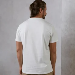 Men's Letter T Shirt Short Sleeve Shirt 100% Cotton Short Sleeve Graphic Shirt White Navy Blue Gray Comfortable Tee Vacation Street Fashion Designer Clothing