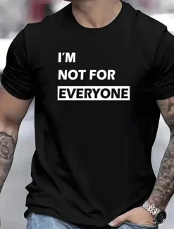 Men's Letter T Shirt Tee Top Cotton Short Sleeve Graphic Shirt Black White Red Comfortable Tee Sports Outdoor Holiday Fashion Designer Clothing