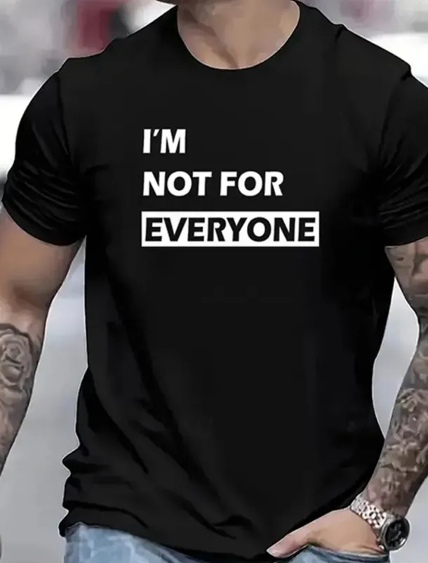 Men's Letter T Shirt Tee Top Cotton Short Sleeve Graphic Shirt Black White Red Comfortable Tee Sports Outdoor Holiday Fashion Designer Clothing