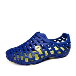 Men's Lightweight Breathable Water Shoes – Slip-On Hollow Design with Anti-Slip Sole for Outdoor Activities