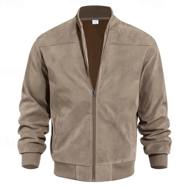 Men's Lightweight Jacket Casual Jacket Vacation Daily Wearproof Pocket Summer Spring Plain Fashion Classic Stand Collar Regular Black Blue Camel Army Green Dark Blue Jacket