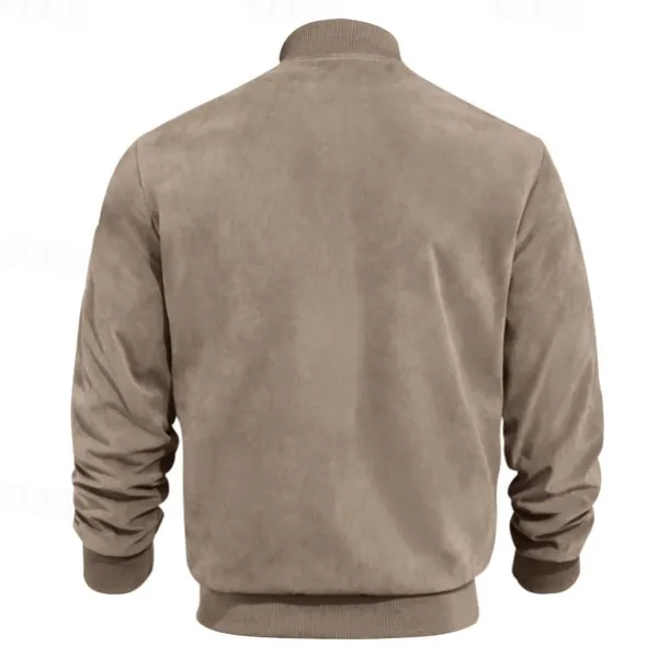 Men's Lightweight Jacket Casual Jacket Vacation Daily Wearproof Pocket Summer Spring Plain Fashion Classic Stand Collar Regular Black Blue Camel Army Green Dark Blue Jacket