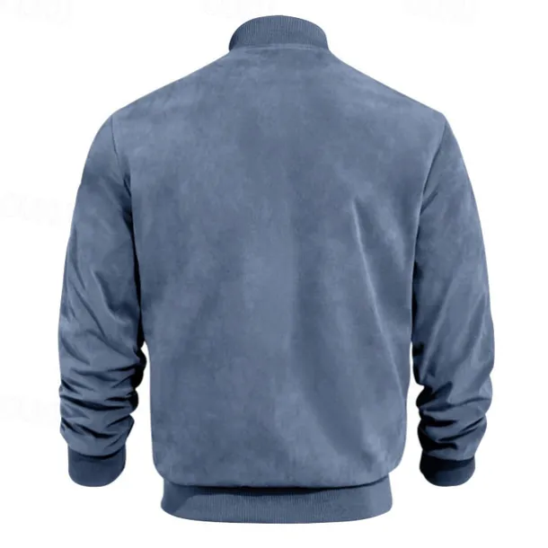 Men's Lightweight Jacket Casual Jacket Vacation Daily Wearproof Pocket Summer Spring Plain Fashion Classic Stand Collar Regular Black Blue Camel Army Green Dark Blue Jacket