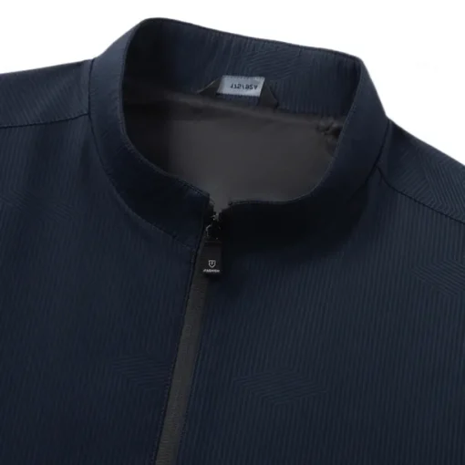 Men's Lightweight Jacket Formal Office Zip Up Spring Spring & Fall Neutral Daily Navy Blue Army Green Jacket
