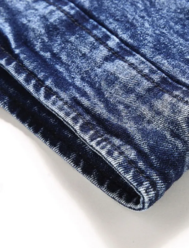 Men's Lightweight Jacket Jean Jacket Denim Jacket Formal Home Windbreaker Zipper Spring Fall Winter Solid Color Fashion Stand Collar Regular Black Blue Jacket