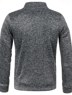 Men's Lightweight Jacket Summer Jacket Transition Jacket Casual Jacket Vacation Daily Warm Pocket Fall & Winter Plain Fashion Classic Stand Collar Regular Black Wine Navy Blue Blue Orange Jacket