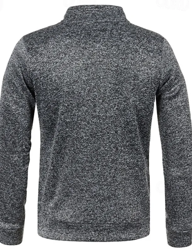 Men's Lightweight Jacket Summer Jacket Transition Jacket Casual Jacket Vacation Daily Warm Pocket Fall & Winter Plain Fashion Classic Stand Collar Regular Black Wine Navy Blue Blue Orange Jacket