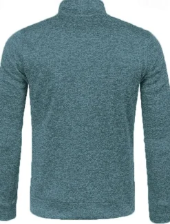 Men's Lightweight Jacket Summer Jacket Transition Jacket Casual Jacket Vacation Daily Warm Pocket Fall & Winter Plain Fashion Classic Stand Collar Regular Black Wine Navy Blue Blue Orange Jacket