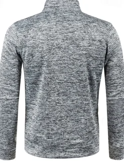 Men's Lightweight Jacket Summer Jacket Transition Jacket Casual Jacket Vacation Daily Warm Pocket Fall & Winter Plain Fashion Classic Stand Collar Regular Black Wine Navy Blue Blue Orange Jacket