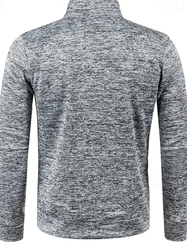 Men's Lightweight Jacket Summer Jacket Transition Jacket Casual Jacket Vacation Daily Warm Pocket Fall & Winter Plain Fashion Classic Stand Collar Regular Black Wine Navy Blue Blue Orange Jacket