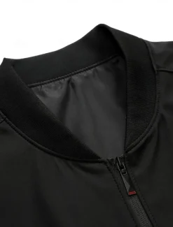 Men's Lightweight Jacket Training Outdoor Windproof Zip Up Pocket Spring Fall Solid Color Elegant Vacation Standing Collar Black Dark Red Navy Blue Khaki Jacket