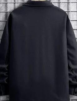 Men's Lightweight Jacket Trucker Jacket Summer Jacket Shirt Jacket Vacation Daily Pocket Fall & Winter Plain Fashion Classic Lapel Regular Apricot Black Yellow Navy Blue Light Grey Jacket