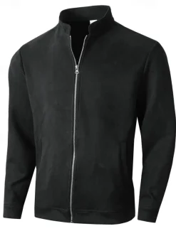 Men's Lightweight Jacket Transition Jacket Casual Jacket Vacation Daily Wearproof Pocket Fall & Winter Plain Fashion Classic Stand Collar Regular Black Navy Blue Orange Coffee Jacket