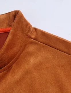 Men's Lightweight Jacket Transition Jacket Casual Jacket Vacation Daily Wearproof Pocket Fall & Winter Plain Fashion Classic Stand Collar Regular Black Navy Blue Orange Coffee Jacket