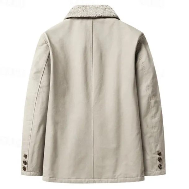 Men's Lightweight Jacket Trucker Jacket Outdoor Jacket Summer Jacket Daily Wear Workfashion Windproof Buttons Inside Pocket Spring Fall Plain Stylish Business Shirt Collar Regular Black khaki Army