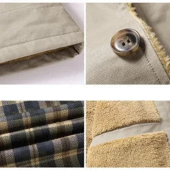 Men's Lightweight Jacket Trucker Jacket Outdoor Jacket Summer Jacket Daily Wear Workfashion Windproof Buttons Inside Pocket Spring Fall Plain Stylish Business Shirt Collar Regular Black khaki Army