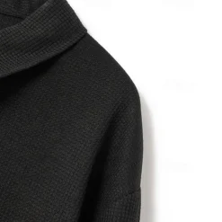 Men's Lightweight Jacket Waffle Jacket Summer Jacket Shirt Jacket Vacation Daily Soft Pocket Spring & Fall Plain Fashion Classic Lapel Regular Waffle Fabric Black White Blue Khaki Gray Jacket