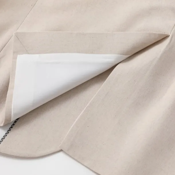 Men's Linen Blazer Business Fashion Casual Spring & Fall Polyester Linen Plain Pocket Buttons Comfortable Single Breasted Blazer White Light Green khaki