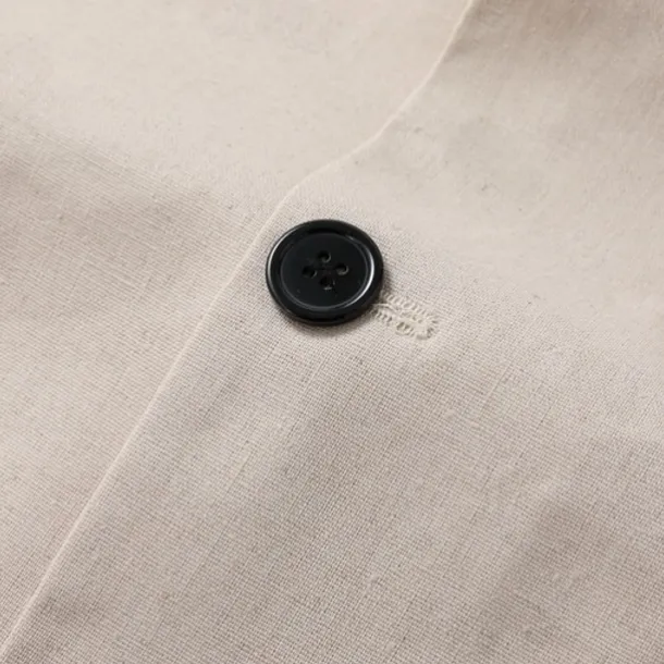 Men's Linen Blazer Business Fashion Casual Spring & Fall Polyester Linen Plain Pocket Buttons Comfortable Single Breasted Blazer White Light Green khaki